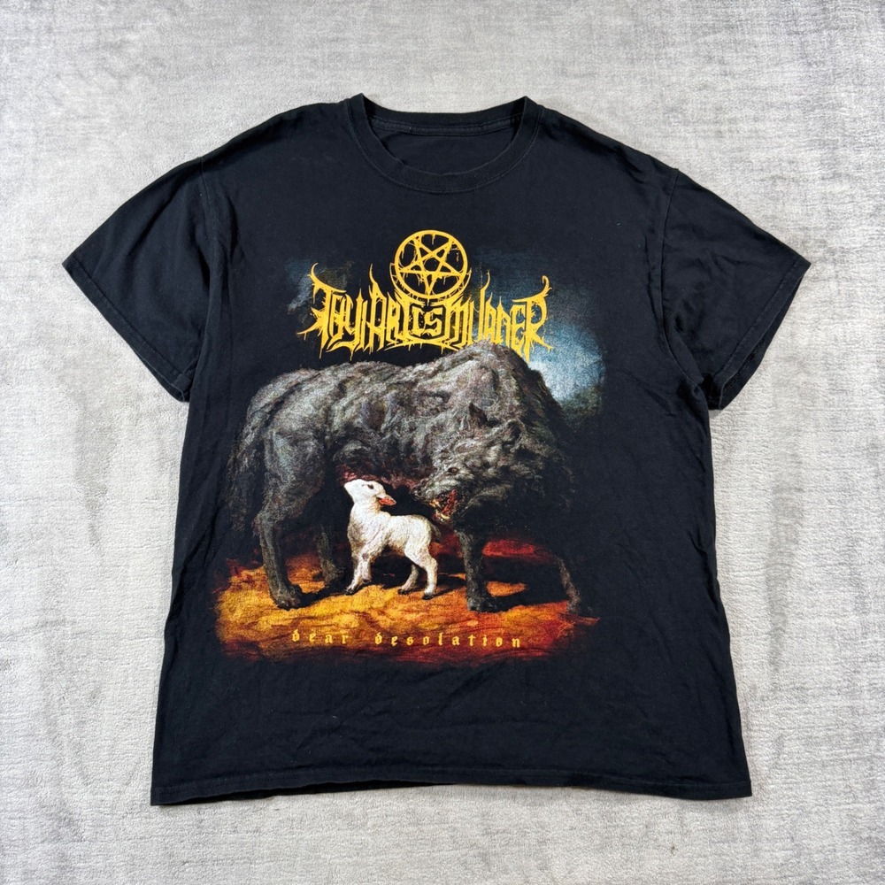 Thy Art Is Murder Shirt Mens Medium Black Dear Desolation Band Graphic Tee Metal